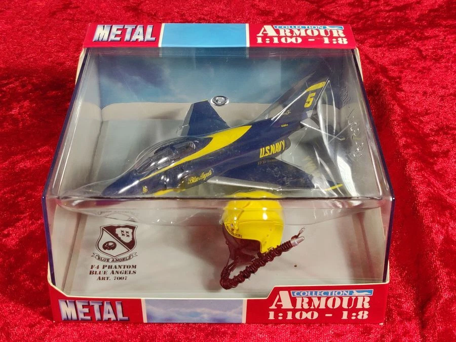 METAL Armour Collection 1:100 F4 Phantom Blue Angels 7007 Diecast Toy NIB