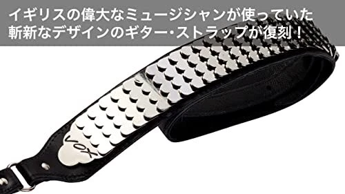 Pulseira de couro para guitarra VOX PYTHON STRAP V822 preta - Imagem 2 de 3