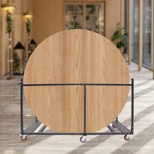 Folding Table Rack Dolly Cart W/ Casters Max 8 Round Table 12 Folding Table