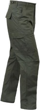 SOLID OLIVE DRAB GREEN ROTHCO 5935 MENS BDU PANTS CARGOS 100 COTTON RIPSTOP S-3X