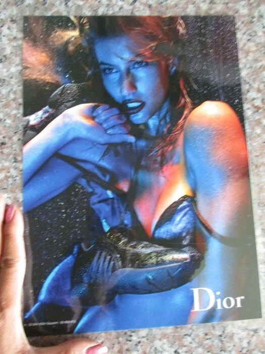 gisele bundchen modèle célébrité photo dior snickers chaussures photo impression annonce 8 x 11 pouces