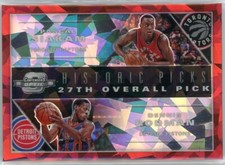 2019-20 Panini Contenders Optic Historic Picks Red Ice Pascal Siakam/Dennis Rodm