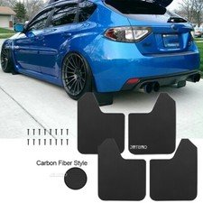 4 Mud Flaps Splash Guards Mudguards Front Rear For Subaru Impreza Carbon Fiber
