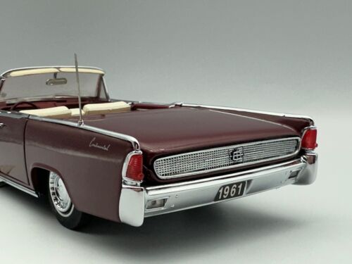 Franklin Mint 1961 Lincoln Continental, Maroon, 1:24, ottimo, con scatola - Foto 11 di 24
