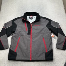 Snap-On Master Tech Mens Jacket XL Choko Authentics Gray Black Soft Shell Coat