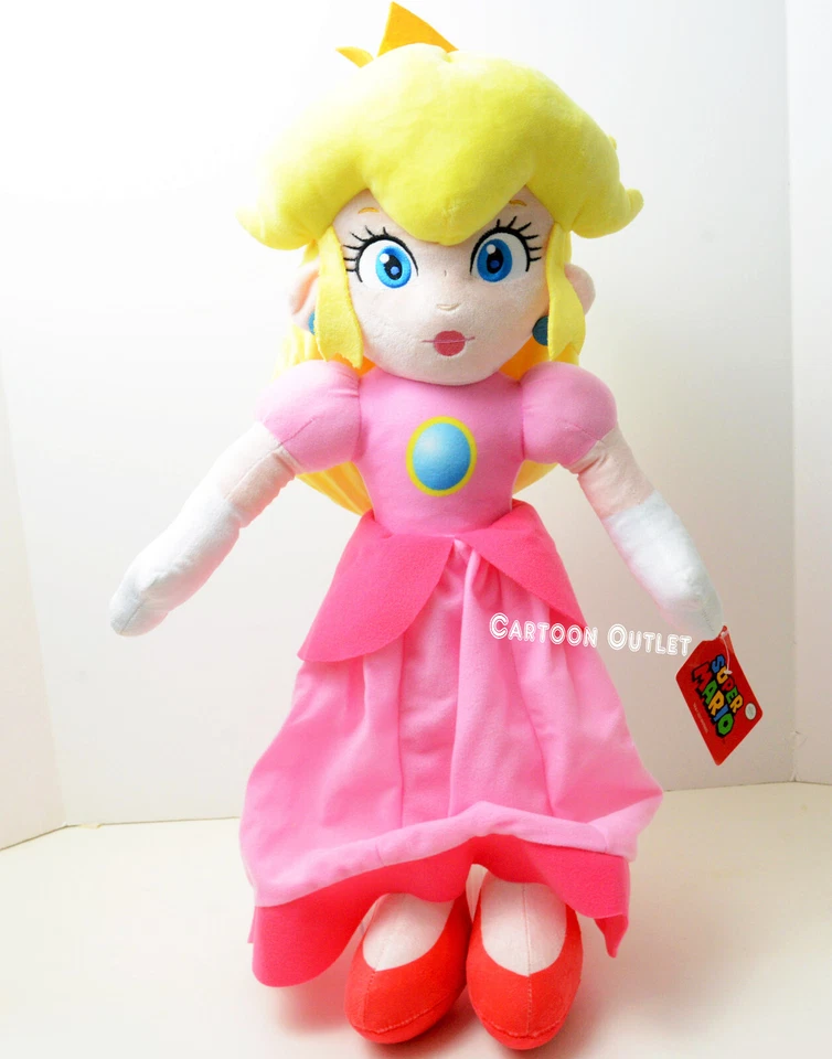 Nintendo Princesa Melocotón Grande 16" Peluche Muñeca Juguete Super Mario Peluche Nuevo Foto 4 de 4
