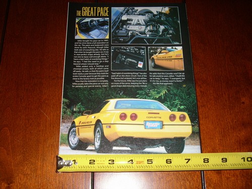 Corvette Indianápolis 500 1986 coche de ritmo - artículo original 2002 - Imagen 2 de 4