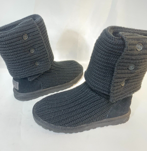 UGG Australia klassische schwarze Damenstiefel Strickschuhe Größe 6 68 $ OBO!{ch} - Bild 2 von 9