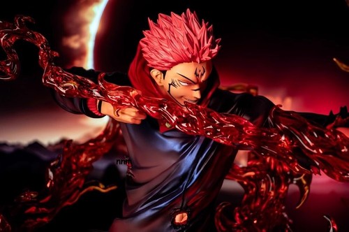 In Stock Anime Jujutsu Kaisen Ryomen Sukuna PVC GK Figure 1/6 Model 32cm Statue - Picture 11 of 12