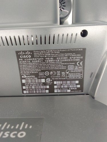 LOT of 48 Cisco 7975G Unified IP Phone PoE (CP-7975G) - SIP - Picture 4 of 4