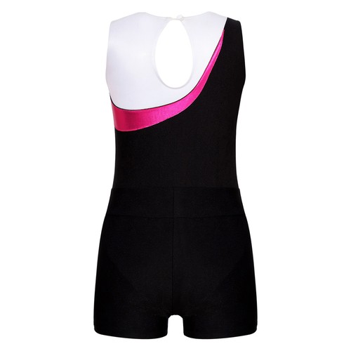 Kids Girls Jumpsuit Gymnastics Leotard Sparkly Catsuit Hollow Back Bodysuit - Picture 105 of 109