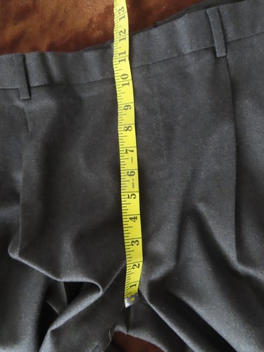 Ralph Lauren Wool Pants Purple Label 36 (36x26.5) Gray Pleated Cuffed Italy - Picture 12 of 12