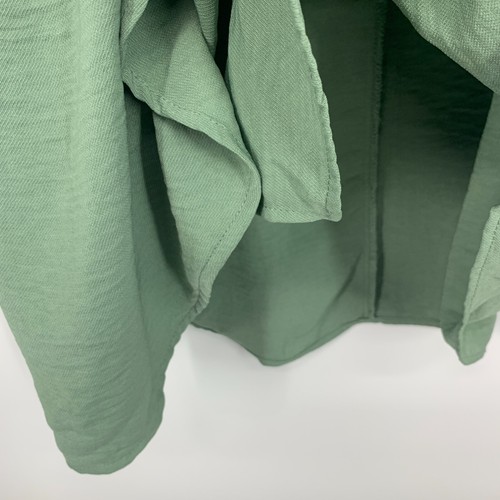 Cato Dress Womens Size Large Green V Neck Belted Flowy 3/4 Sleeve - Picture 5 of 11
