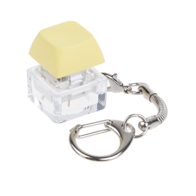 Mechanical Keyboard MX Tester Lightless Transparent Keychain with Keys