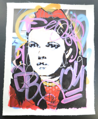 Hand Signed by Dillon Boy, 1/1 Original  Dorothy , 2015.  With COA.