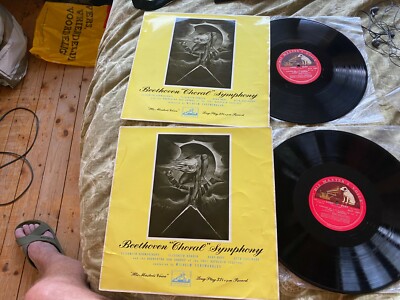 ALP 1286/7 orig 1950´S FURTWANGLER - BEETHOVEN symphony no.9 HMV UK 2xLPs EX-EX+