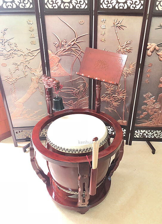 Taiwanese Temple Drum Buddhist Drum 16 Inches / 40 Cm Meditation Drum
