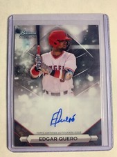 Edgar Quero Auto 2023 Bowman Sterling #PA-EQ Angels (3)