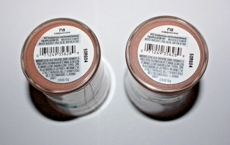 L'Oreal True Match Gentle Mineral Powder Makeup  N8 Cappuccino Lot Of 2 Sealed - Image 2 of 2