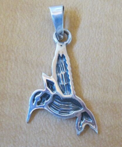 Ciondolo/Collana Argento Sterling Messicano con Design Colibrì - Foto 2 di 3