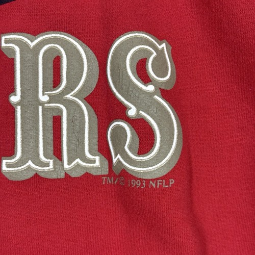 Vintage San Francisco 49ers Sweatshirt Size Large Red Russell Made in USA 90s - Picture 3 of 12