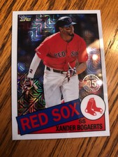 2020 Topps Silver Pack 1985 Chrome Refractor Parallel Xander Bogaerts Red Sox 6