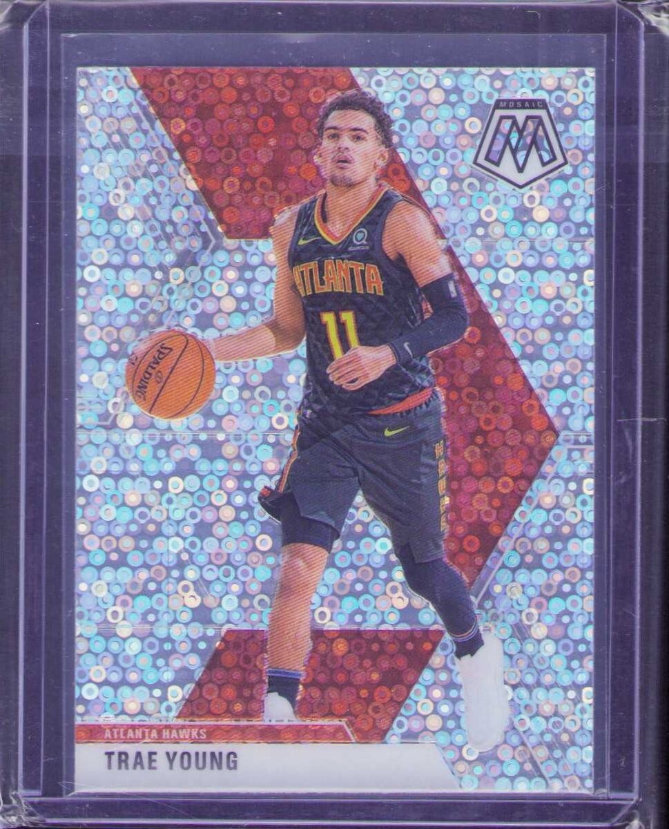 2019-20 Panini Mosaic - #182 Trae Young Disco Disco Prizm