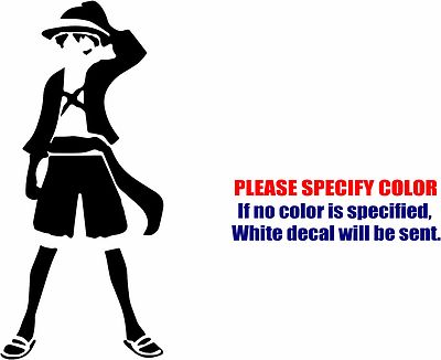 Monkey D Luffy Decal Sticker JDM Funny Vinyl Car Window Bumper Truck Laptop 7''