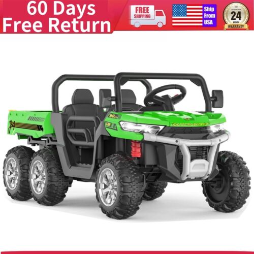 Ride On Dump Truck Electric Ride on Cars Vehicle with Led Light Music 6 Wheels