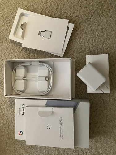 Google Pixel 2 Retail Box With All Accessories 18W Power Adapter USB-C Cord - 第 2/2 張圖片