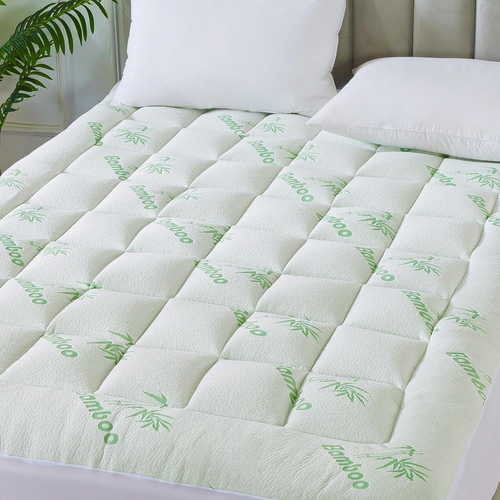 ® Bamboo_Viscose Mattress Topper King Size, Thick Pillow Top Mattress Pad with S - Picture 12 of 12