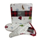 Martha Stewart Holiday Collection Apron Reindeer Tree Pockets NEW HTF + Mitt