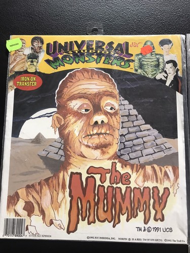 Vintage 1991 Universal Studio Monsters Bügelbild Transfer 7 Stück - Bild 2 von 7