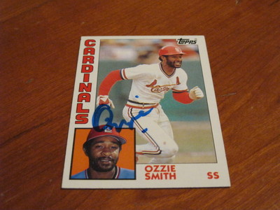 St Louis Cardinal Autographs Rookie Card Ozzie Smith