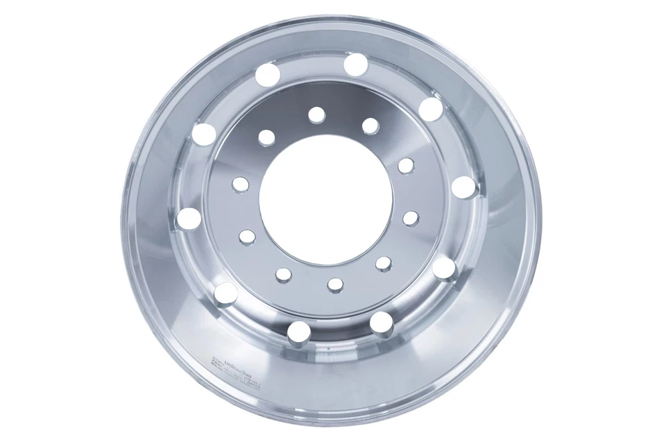 Truck Wheel Flat Face 22.5 x 9 Polished Front Hub Pilot 1pc. - Image 4 of 4