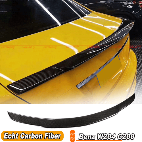 Passt für Mercedes C-Klasse W204 C200 C250 2007-2014 Carbon Heckspoiler Spoiler  - Bild 1 von 11