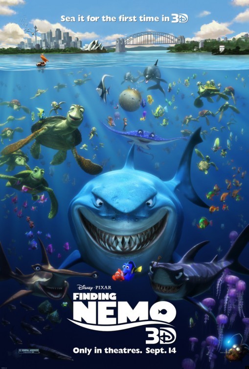 Finding Nemo - original DS movie poster - 27x40 2012 Re-Release | eBay