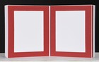 Portefeuille de Portrait / Leporello pour 37 Photos 15x20 - Rouge Zederstruktur