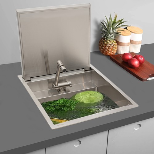Anticondensation Single Bowl Sink, Hidden Dropin Kitchen Sink