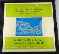 Joseph Schwarz / Herbert Jansen / Baritone (Eterna 759) Songs by Richard Strauss