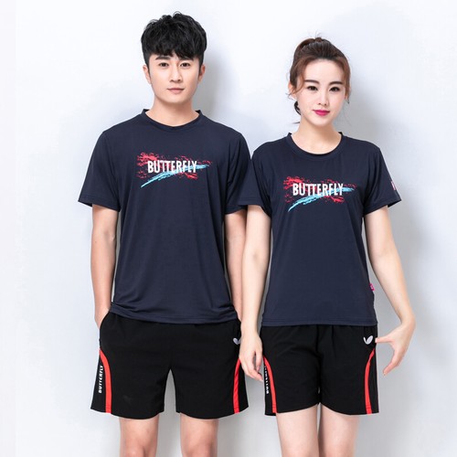 New Adult Kid Butterfly Table tennis T-shirt and Shorts Sports Suit Quick Dry - Picture 3 of 13