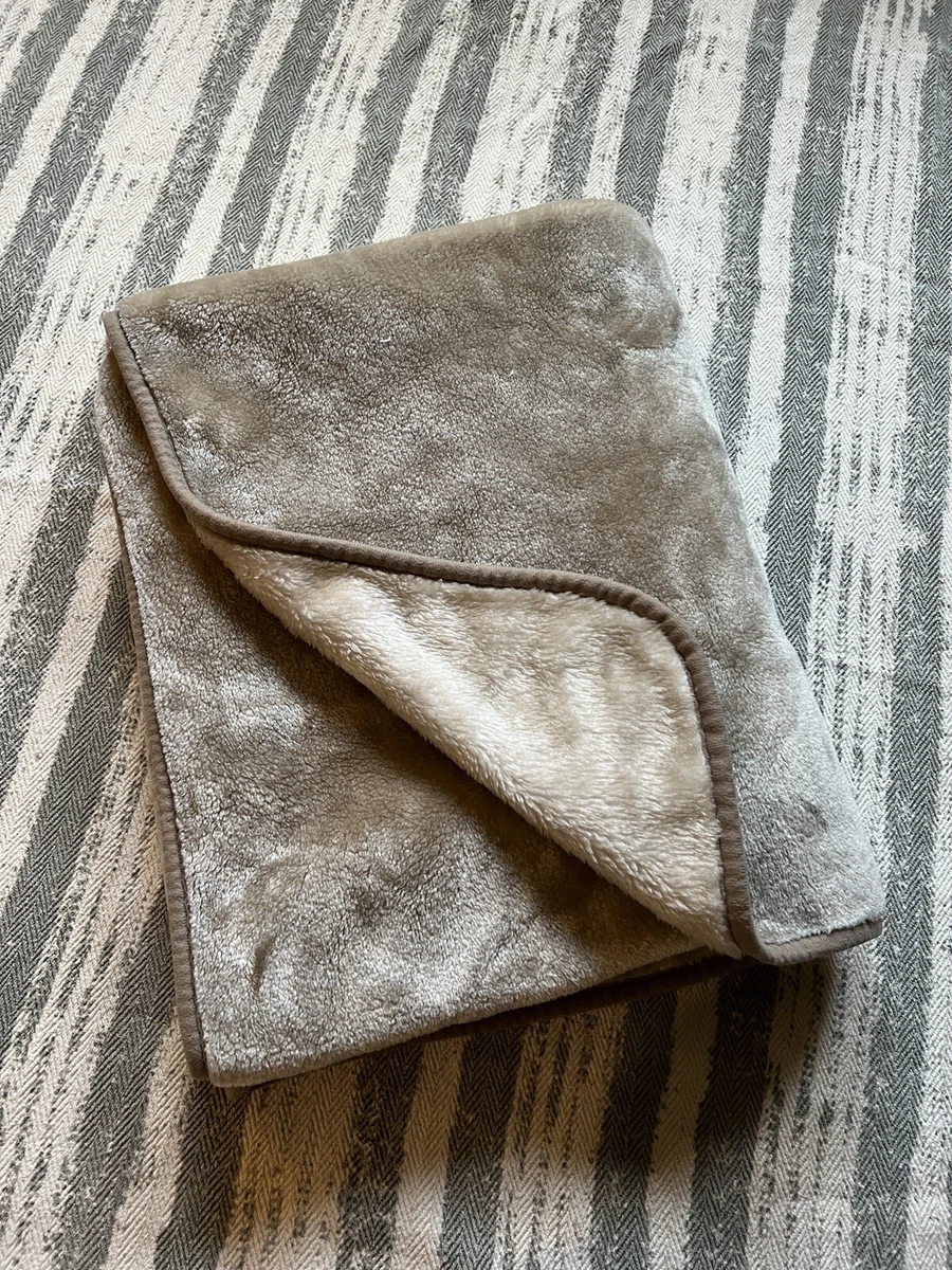 ADFA Dralon Throw Blanket Plush Reversible Cream to Beige 48