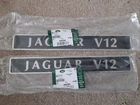 NEW GENUINE JAGUAR V12 INLET MANIFOLD ENGINE METAL BADGES PLAQUES XJS XJ12