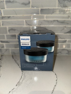 Philips Norelco Quick Clean Pod Cartridge 2-5 oz Cartridges Up To 6 Month Supply