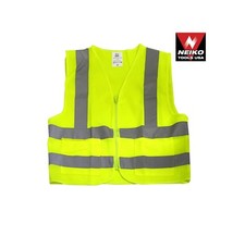 XL-Safety Vest Traffic Control Neon Yellow w/2 Pockets