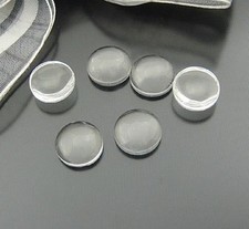 30PCS Round Clear Transparent Domed Magnifying Glass Cabochon Cover 10mm 22650