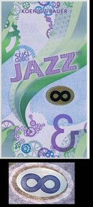 HYBRID Test Note KBA - "Susi Opics / Jazz" - Durasafe Substrate Type #2 "Blue 8"