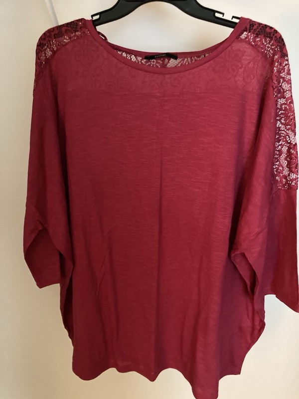George T Shirt With Lace Detail UK 22
