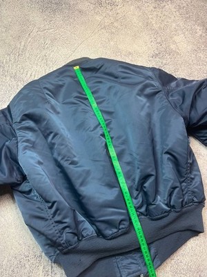 Vintage 80s Alpha Industries MA-1 Bomber XL Ideal Zipper Made in
