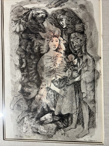 jean goodwin ames wall art fata e umano "le stagioni" 1945 28 pollici originale